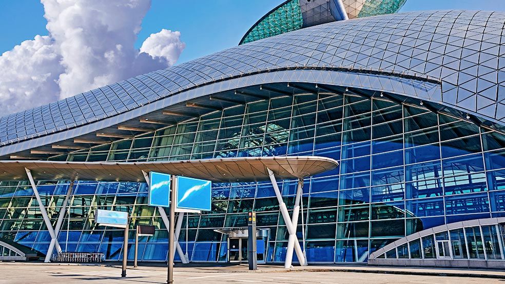 Incheon Havalimanı dış görünüm, Seul, Güney Kore