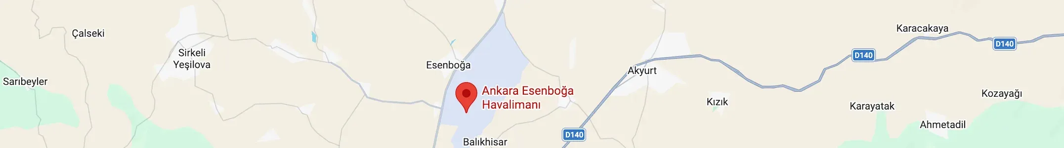 ankara esenboğa havalimanı harita