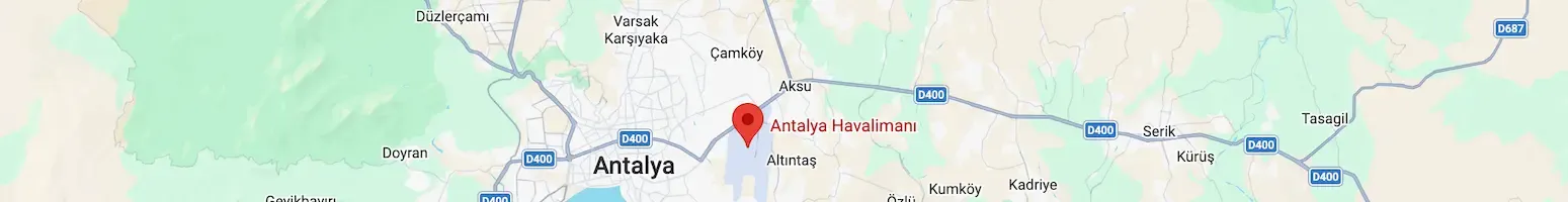 antalya havalimanı harita konumu