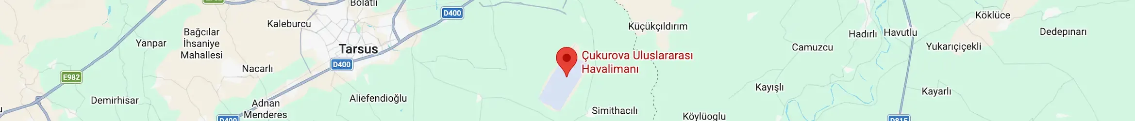 çukurova havalimanı nerede