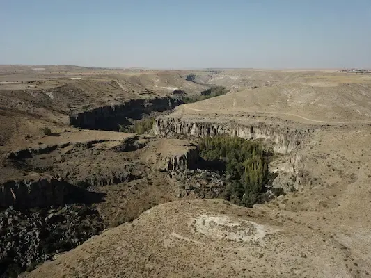Ihlara Vadisi drone görüntüsü