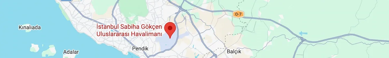 sabiha gökçen harita konumu