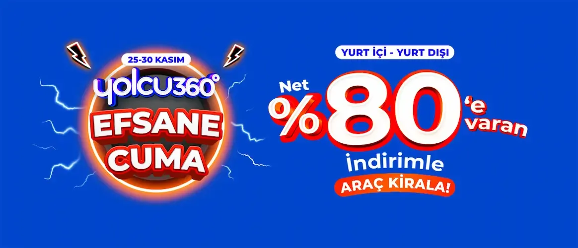 yüzde 80 indirimle araç kirala